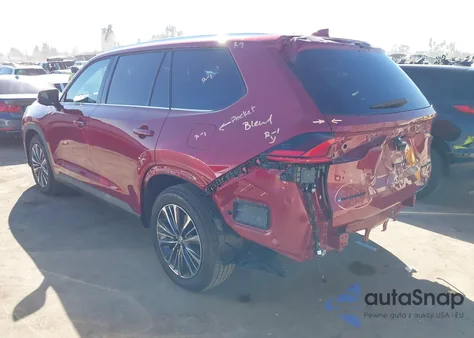 2025 Toyota Grand Highlander Hybrid Platinum Max from USA, damaged, VIN 5TDADAB51SS024735